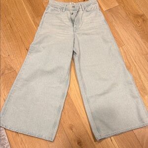 Free People we the free Light Blue extra wide Flare Jeans 26